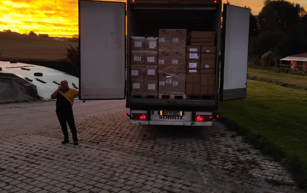 LKW mit Sachspenden auf dem Weg nach Rumänien & Moldawien