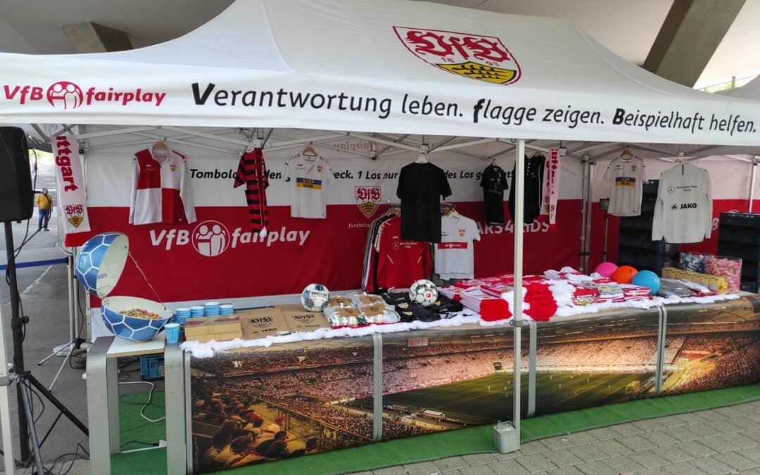 Charity-Tombola zum VfB-Heimspiel gegen Bayer Leverkusen