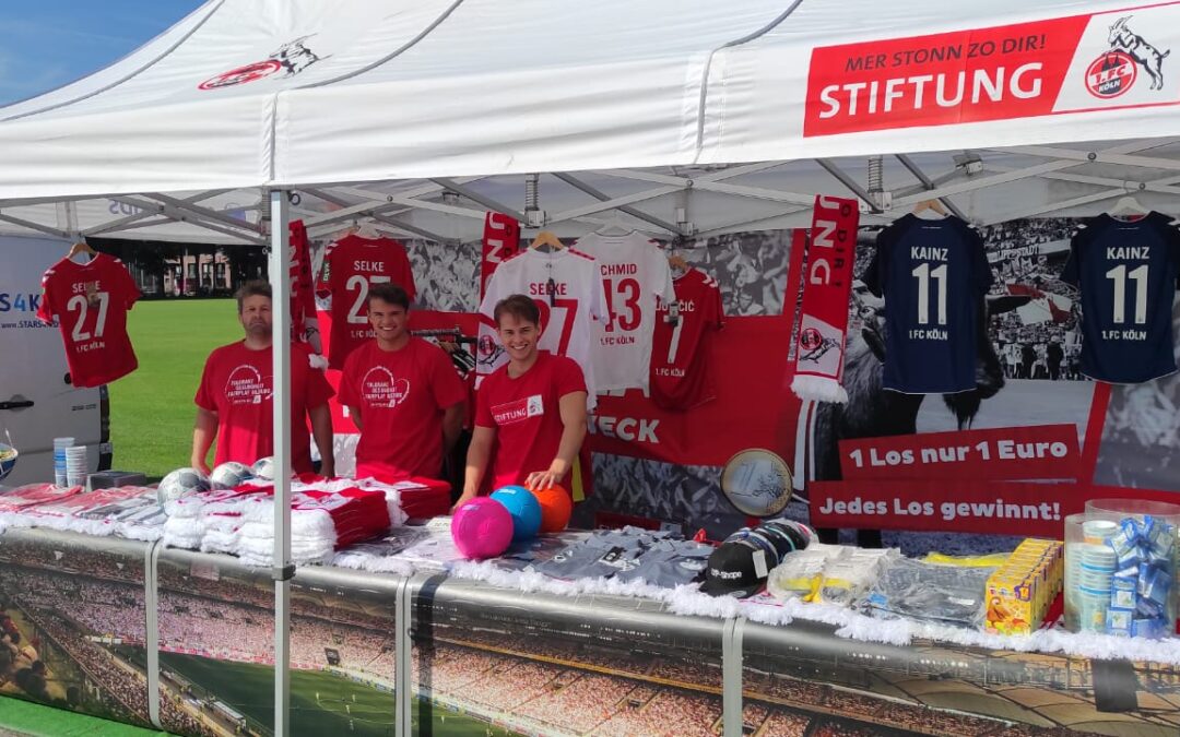 Charity-Tombola zum Heimspiel des 1. FC Köln gegen Hoffenheim