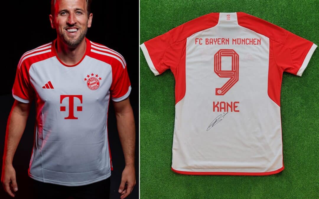 Superstar Harry Kane spendet signiertes FCB-Trikot