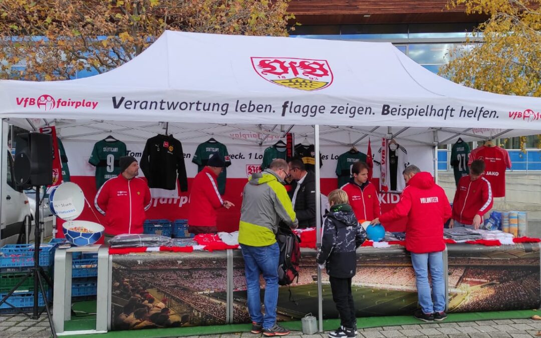 Charity-Tombola zum VfB-Heimspiel gegen den BVB