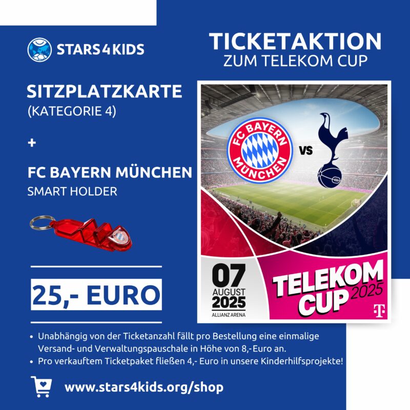 Telekom Cup FC Bayern München – Tottenham Hotspur Ticketpaket (Ticket + FCB-Smart Holder) 07.08.2025 - 18:30 Uhr