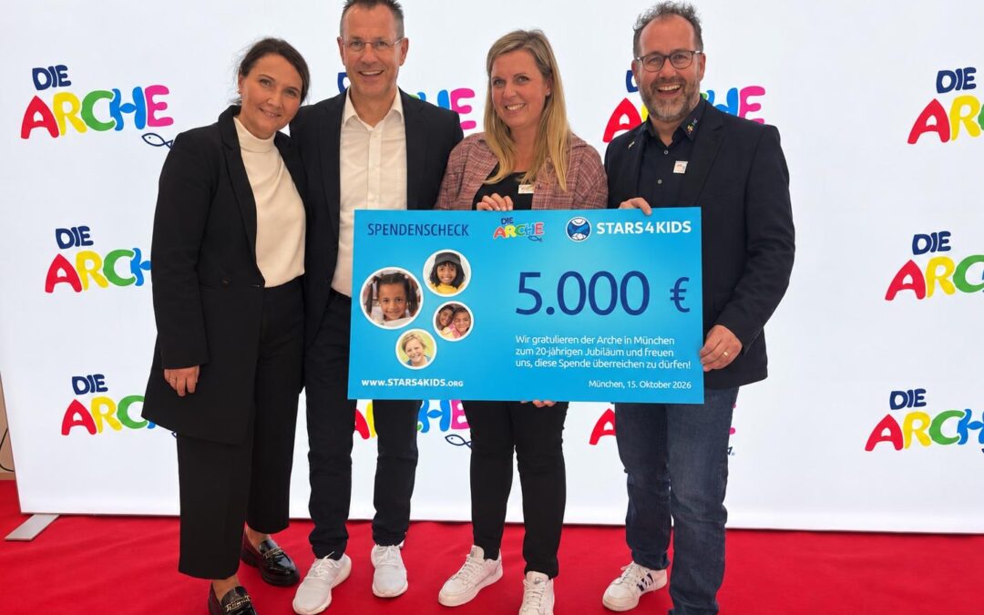 5.000 € zum 20-jährigen Jubiläum der Arche München